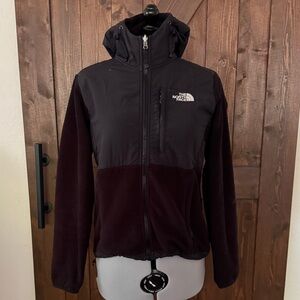 The North Face Jacket Womens Small Black Fleece Hooded Full Zip Pockets Hoodie